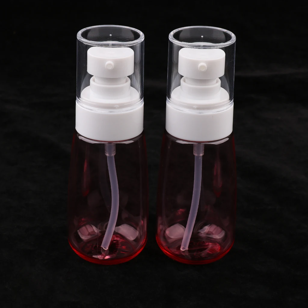 Pack of 2 60ml Empty Essential Oil Bottle Refillable Travel Cream Liquid Aromatherapy Perfume Vials