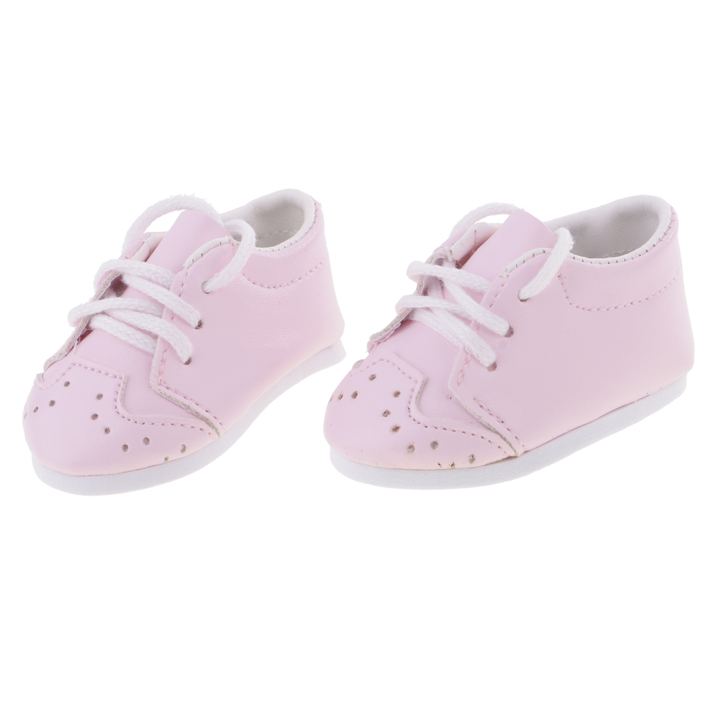 Stylish Leather Shoelaces Shoes Sneakers for 18