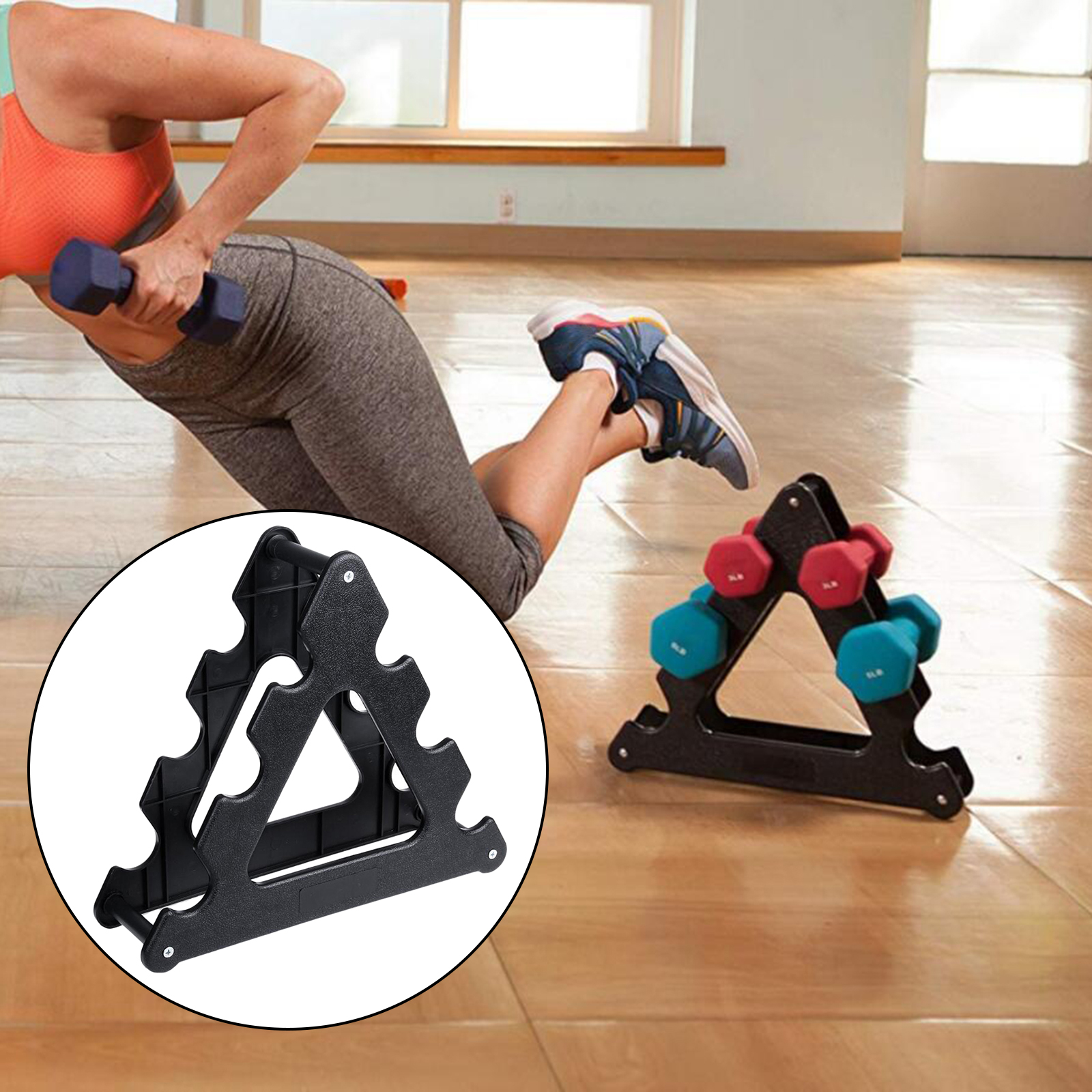 Solid Dumbbell Rack Home Stands Tree Bracket Vertical Holder Sorting Bracket
