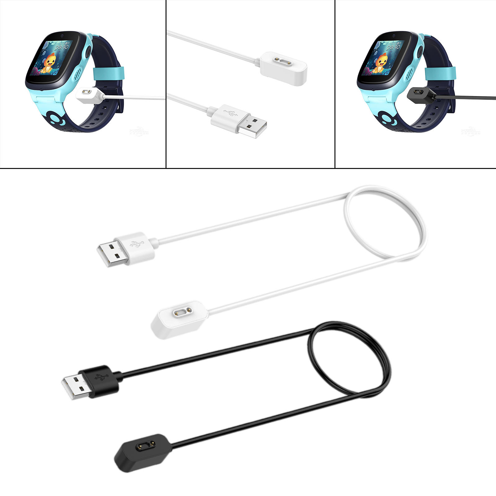 USB Charging Cable Magnetic Cord Charger for M1 M2 Kids Smartwatch 9x 9x Pro Dock Charger Accessories