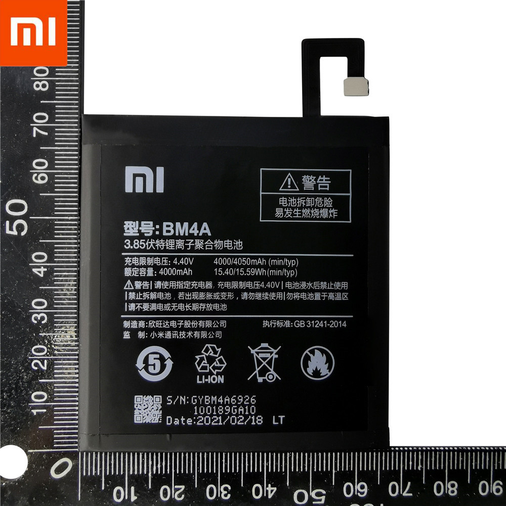 Xiao Mi Phone Original Battery 4000mah Bm4a Phone Batteries For Xiaomi Hongmi Redmi Pro Battery Tools Mobile Phone Batteries Aliexpress