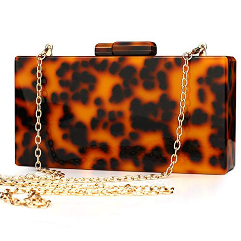 Acrylic Purse Women Square Evening Bag 