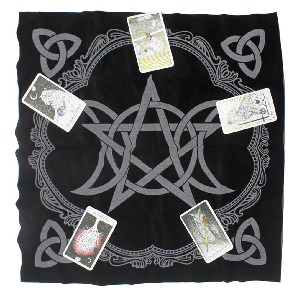 Tarot Tablecloth Square Tarot Tablecloth In High Quality Flocking, Tarot Tablecloth Poker Mat Card Mat Poker Mat