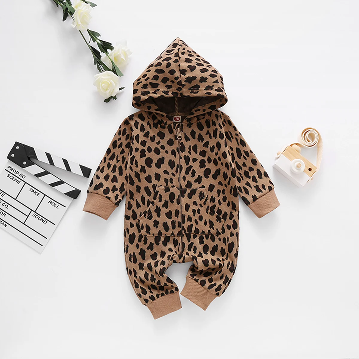 Bebê leopardo macacão, infantil bebê menino menina