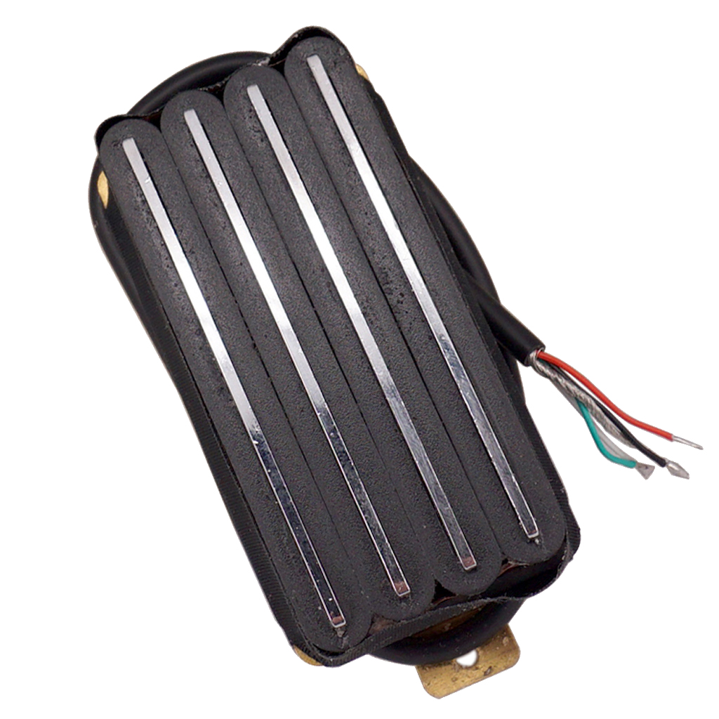 Black 4 Rail Humbucker Pickup for Electric Guitar Musical Instrument Parts