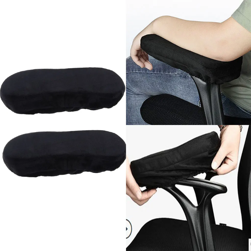 2 Pieces Armrest Cover Cushion Pad Elbow Pillow Chair Armrest