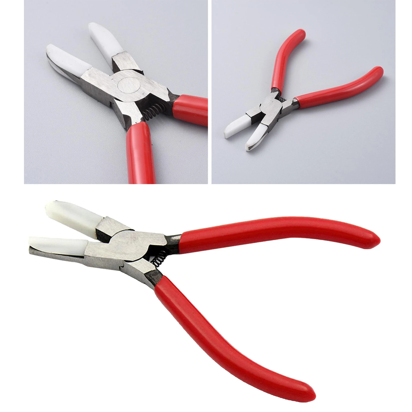 1PC Jaw Pliers Hand Pliers Toothless Flat Nose Pliers Flat Mouth Flat Nose Pliers Diagonal Cutting Plier