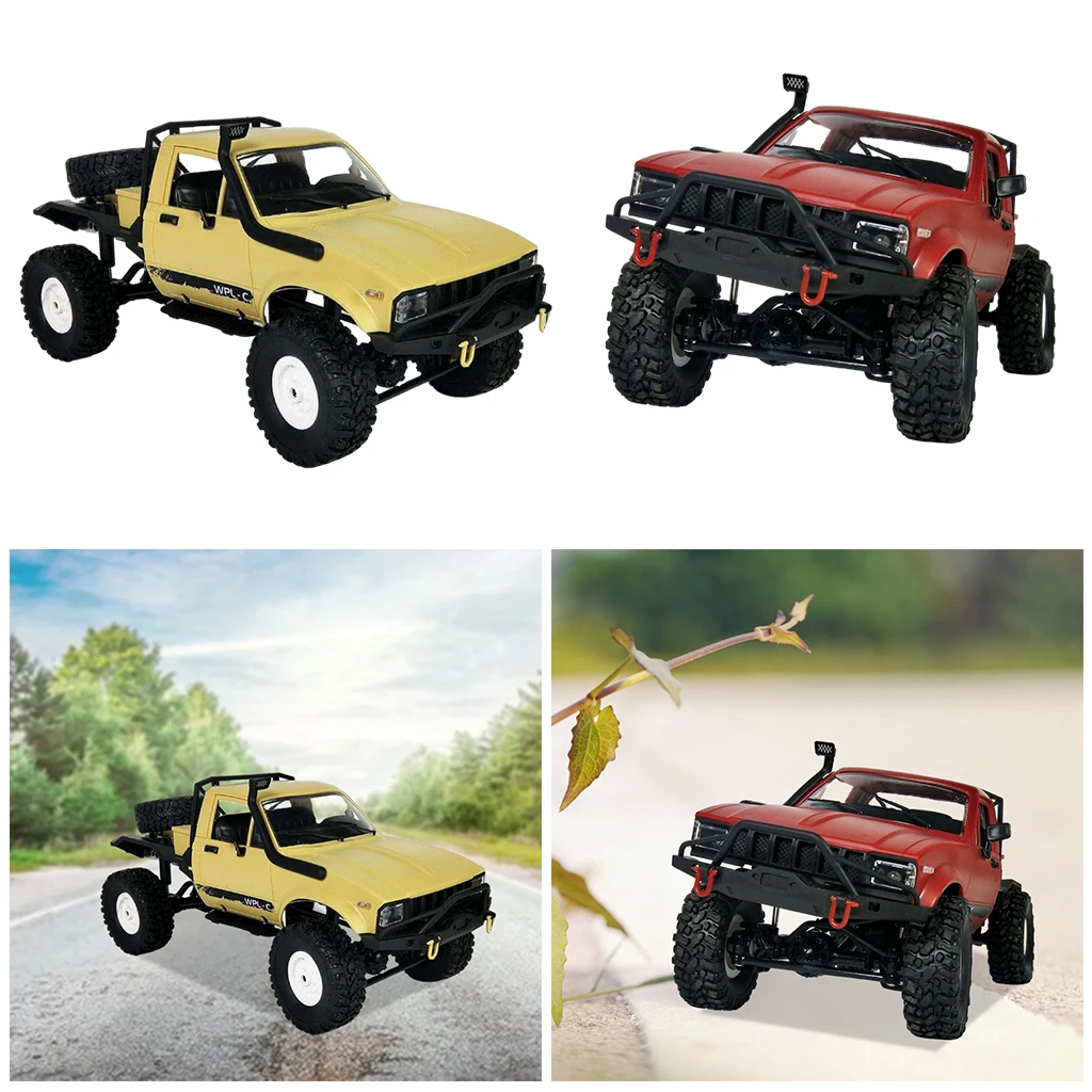 WPL C14 RC Truck 1:16 4WD Children 2.4G Off-Road Car Electric 15km/H RTR Mini Racing Car Toy Gifts For Kids Toys