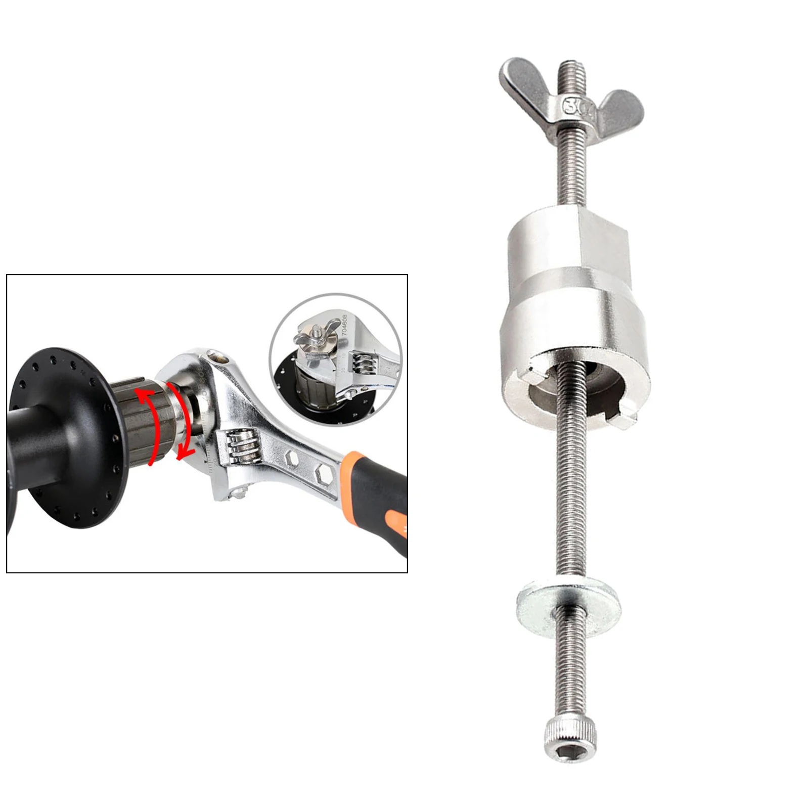 Universal Bike Hub Repair Tool Freehubs Body Remover Freewheel Hub Wrench