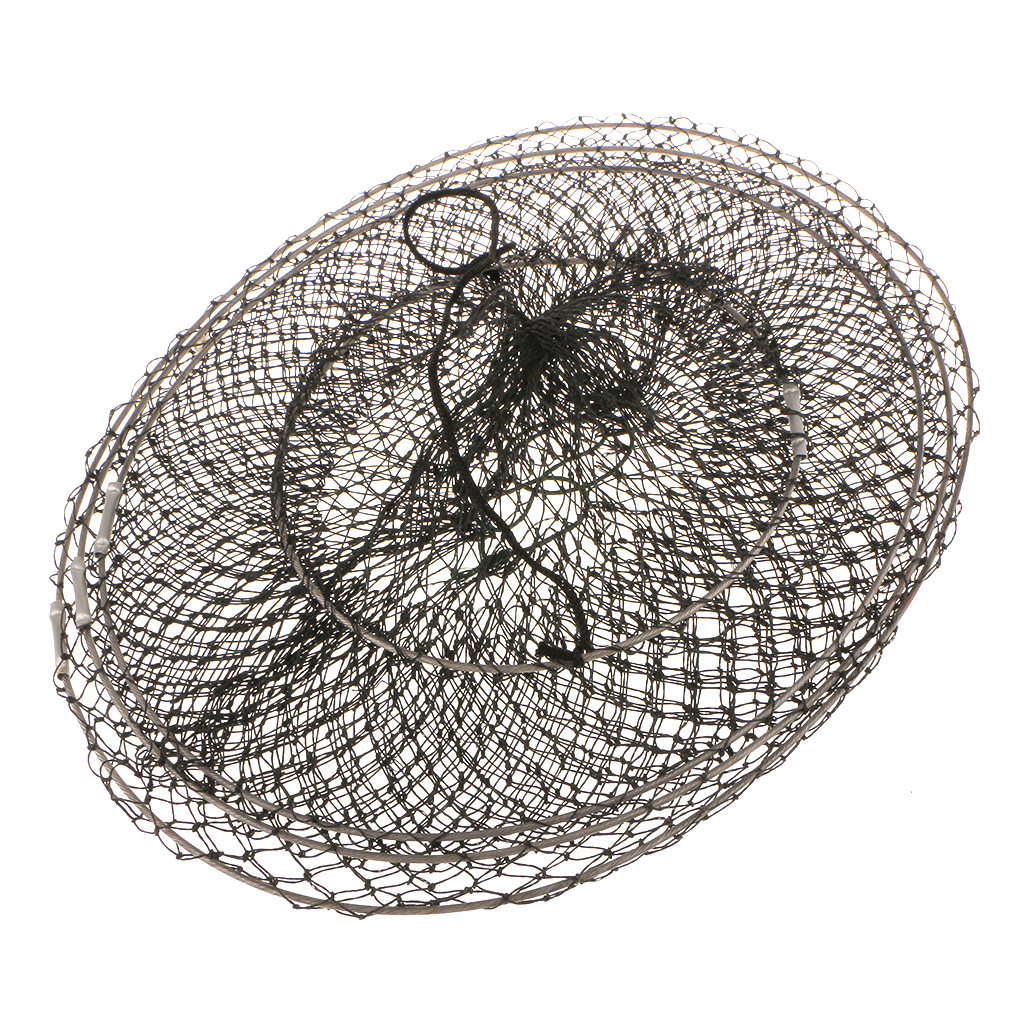 Foldable Lobster  Crawfish Shrimp Trap Cage Fishing Keep Net Nylon Mesh