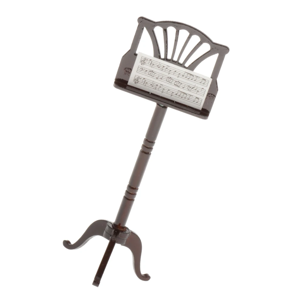 1/6 Miniature Sheet Music Stand, Musical Instrument for Room Accessories