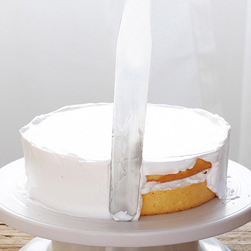 Manteiga de Aço Inoxidável Bolo Creme Lâmina Espátula Curva Reta Gelo Geada Espalhador Fondant Pastelaria Ferramenta Mc889 11 Ferram. atividade ar livre