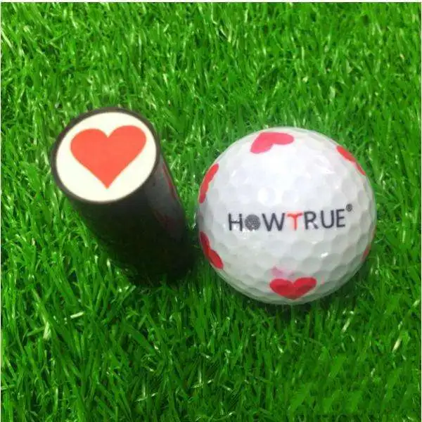 Plastic + Silicone Golf Ball Stamper Stamp Seal Impression Marker Print Gift Prize Golf Accessories for Golfer