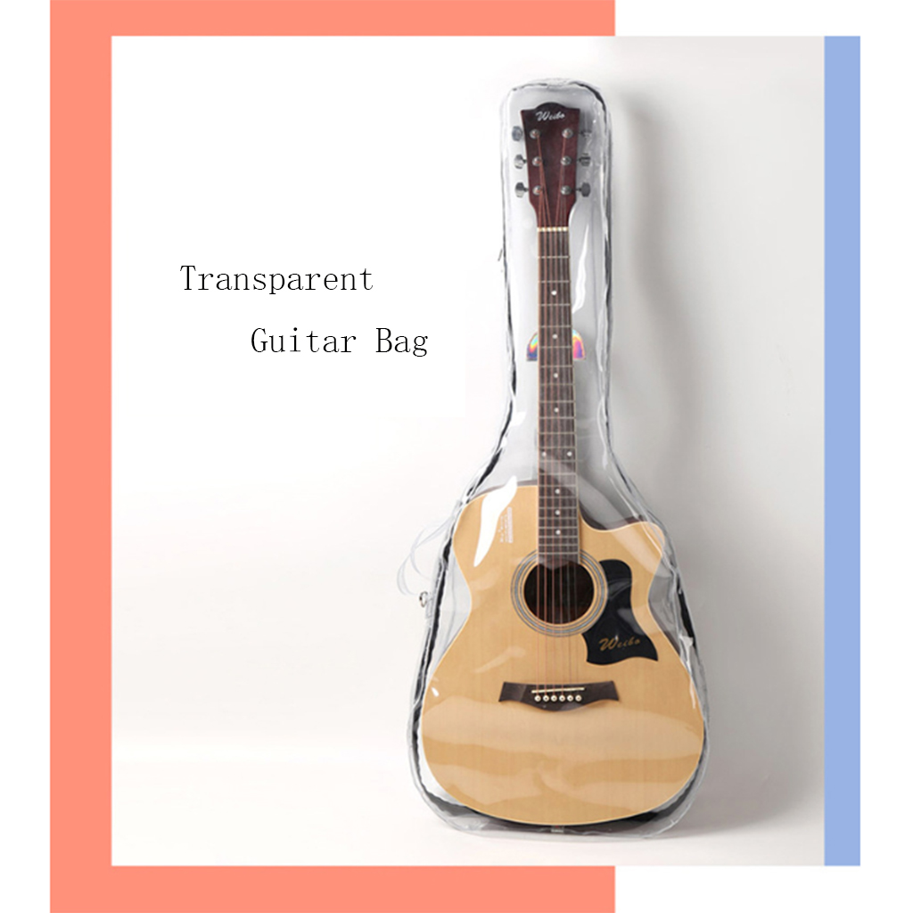 Guitar Bag Bag Transparent Guitar Bag Guitar Bag Carrying Case Classical Guitar Bags Waterproof 39-41 Inch