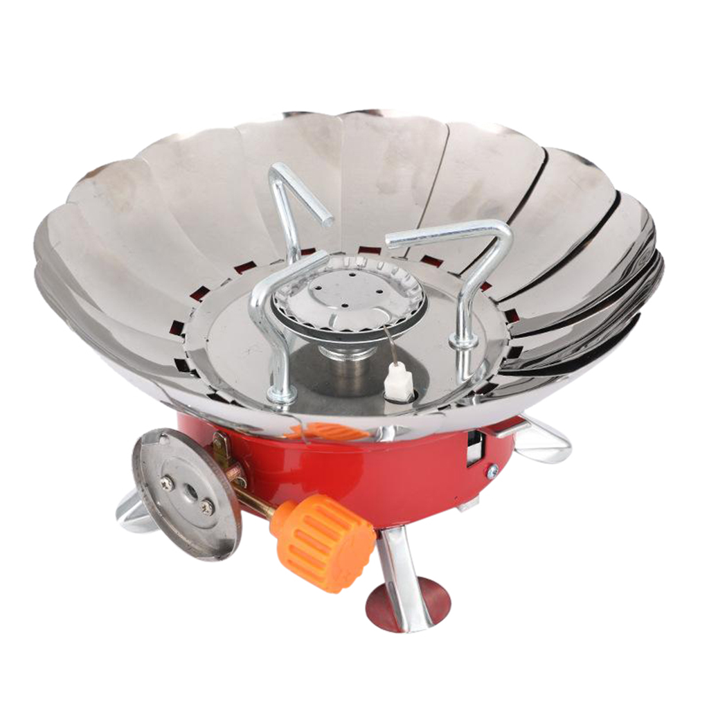 Lightweight Camping Gas Stove Foldable Butane Burner 2.8KW Travel Stove