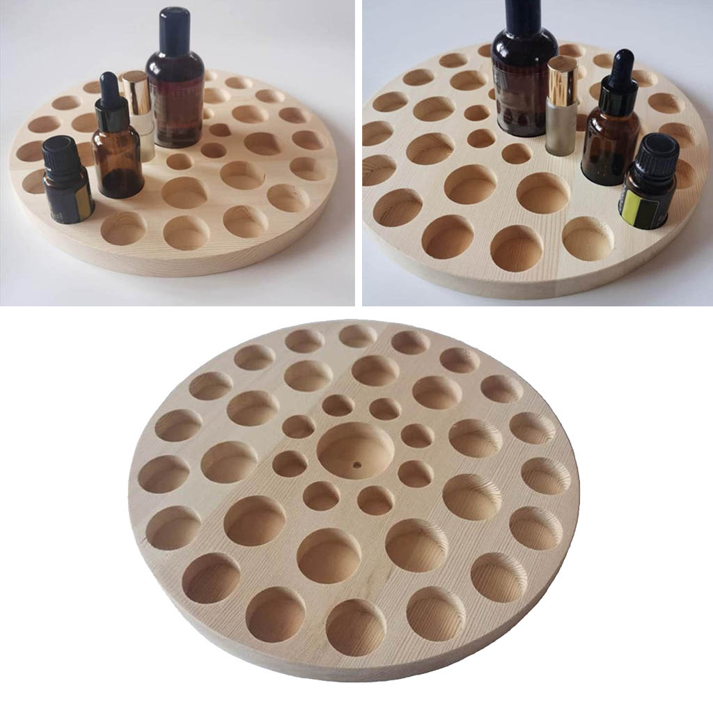 Wooden Essential Oil Displaying Rack Organizer37Slot 10/15/30/100ml Stand Holder