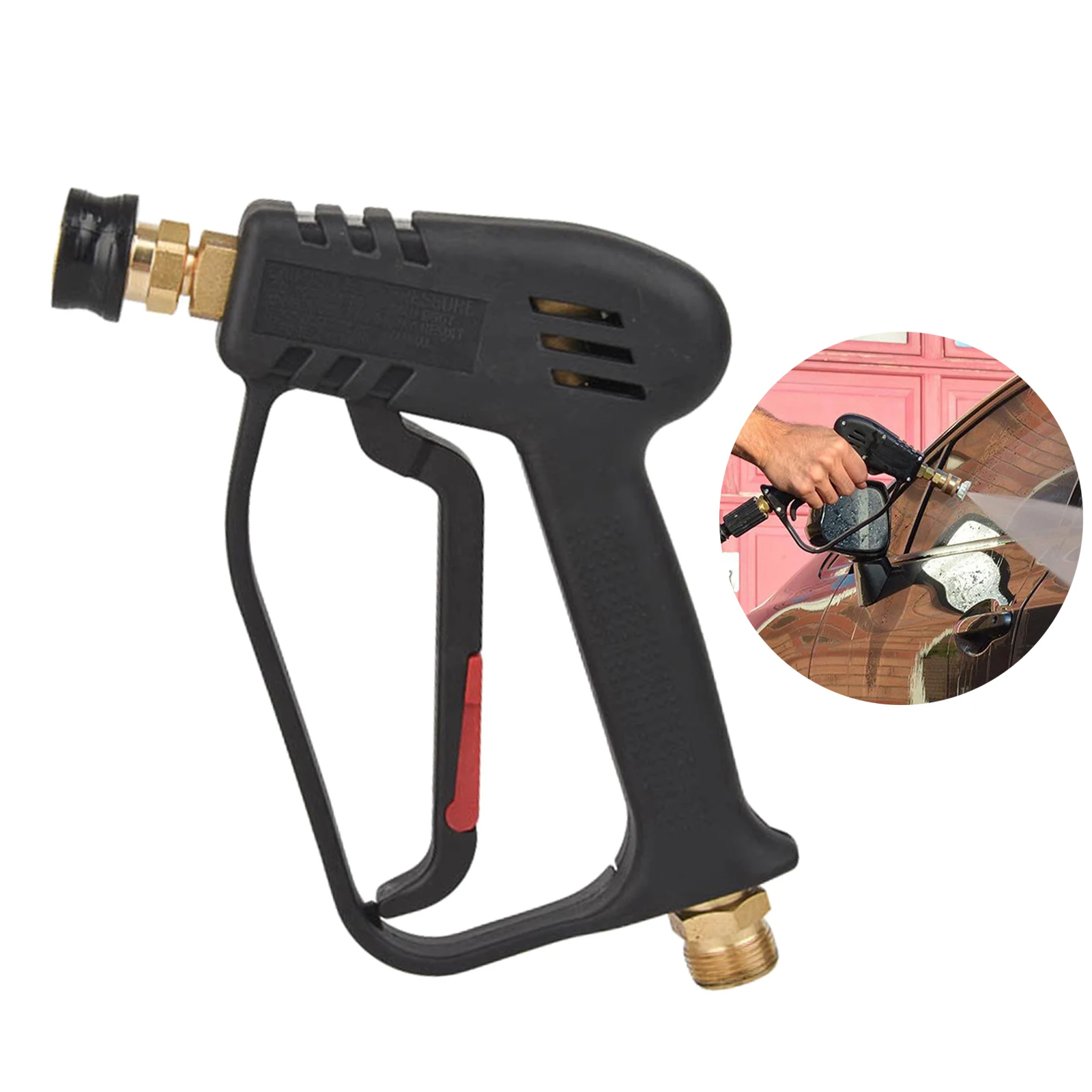 Replacement Pressure Washer Gun High Pressure Water Spray Gun Pistol 4000psi with 1/4