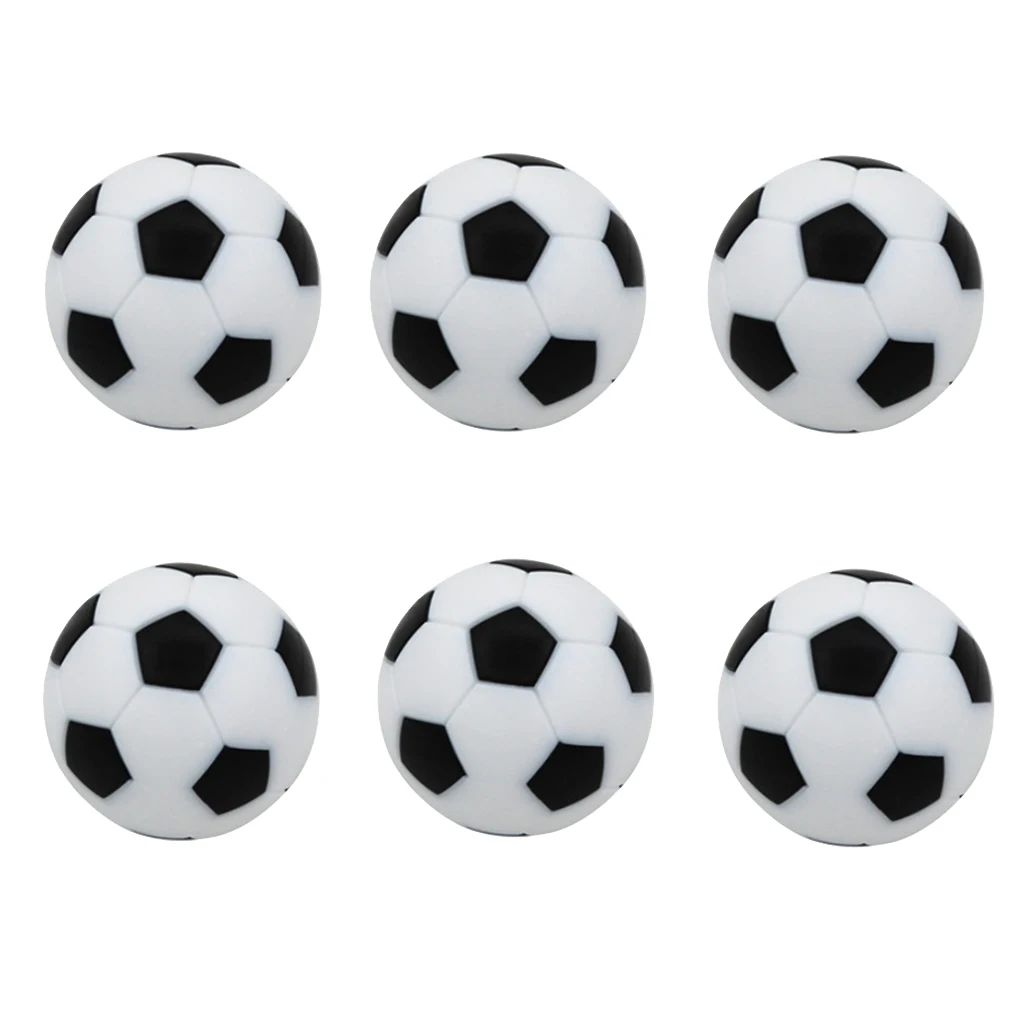 Table Soccer Foosballs Replacement Mini Soccer Balls (6 Pack) - Durable & Long Lasting - 6 Colors Optional