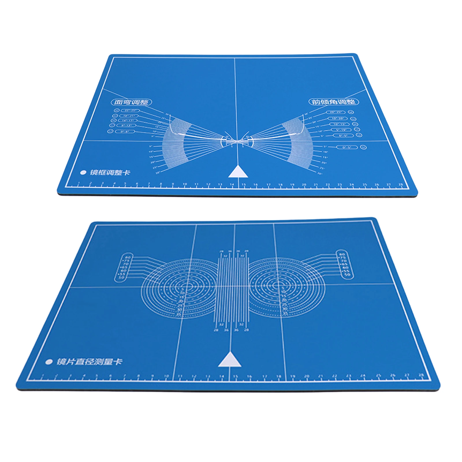 Double-sided Glasses Frame Adjustment Progressive Test Card External Opening Angle Measurement Repair for Optical Shop