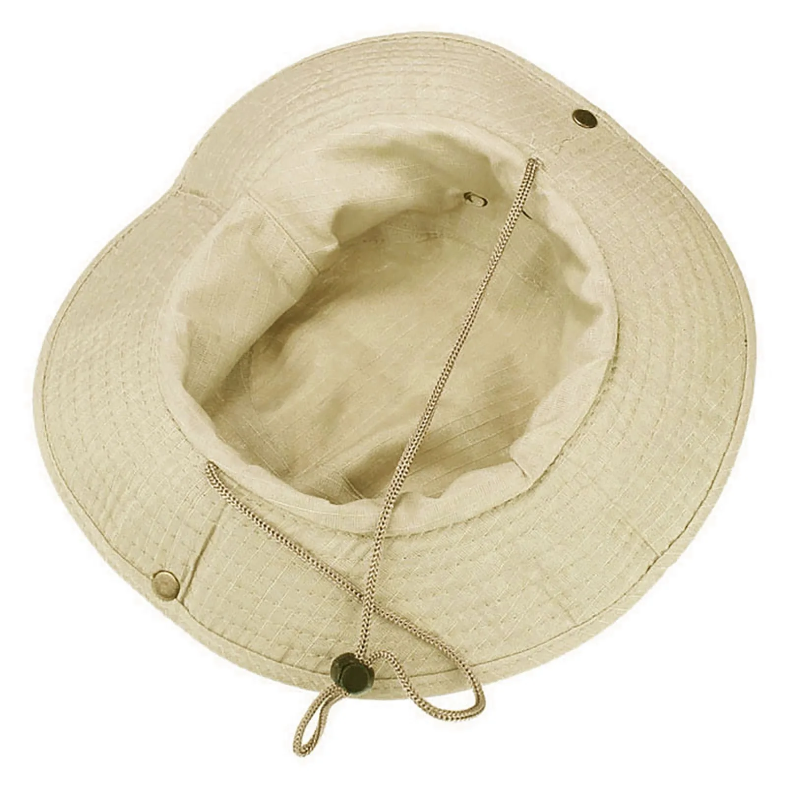 Bucket Hat Boonie Hunting Fishing Outdoor Wide Cap Military Beige Wide Brim Floppy Unisex Foldable Hiking Beach Fishing Cap