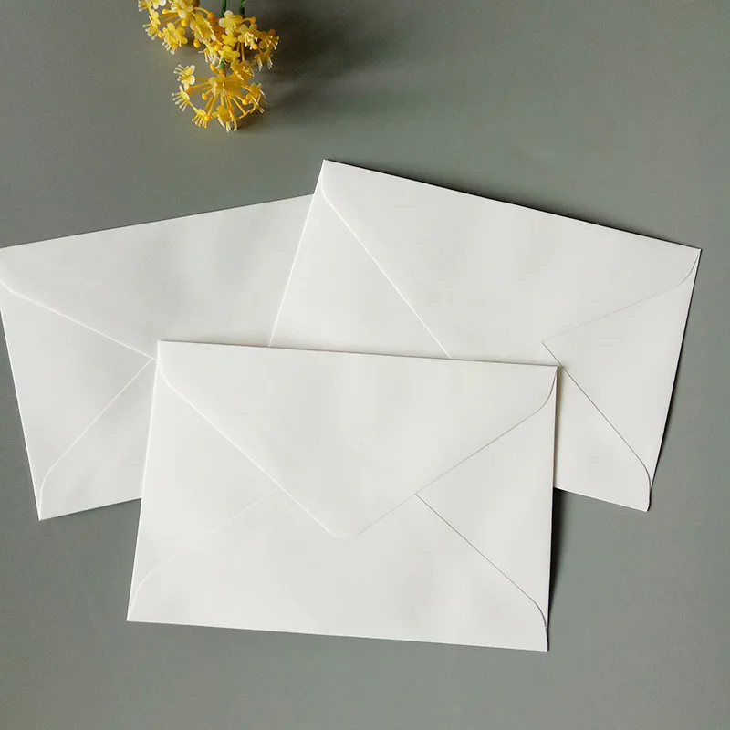 (100 segundos) 16*11cm envelope branco envelopes comerciais vazios