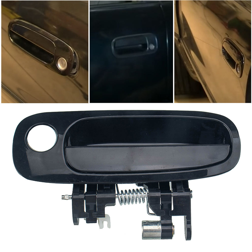 Black Front Left Outer Exterior Door Handle For 98-02 TOYOTA COROLLA, Outside Side Door Exterior Door Handles Parts Accessories