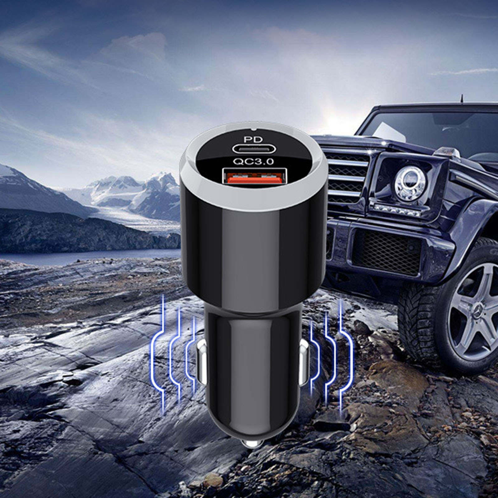 Bluetooth FM Transmitter Plug-in Microphone Wireless Car Kit for iOS Phones