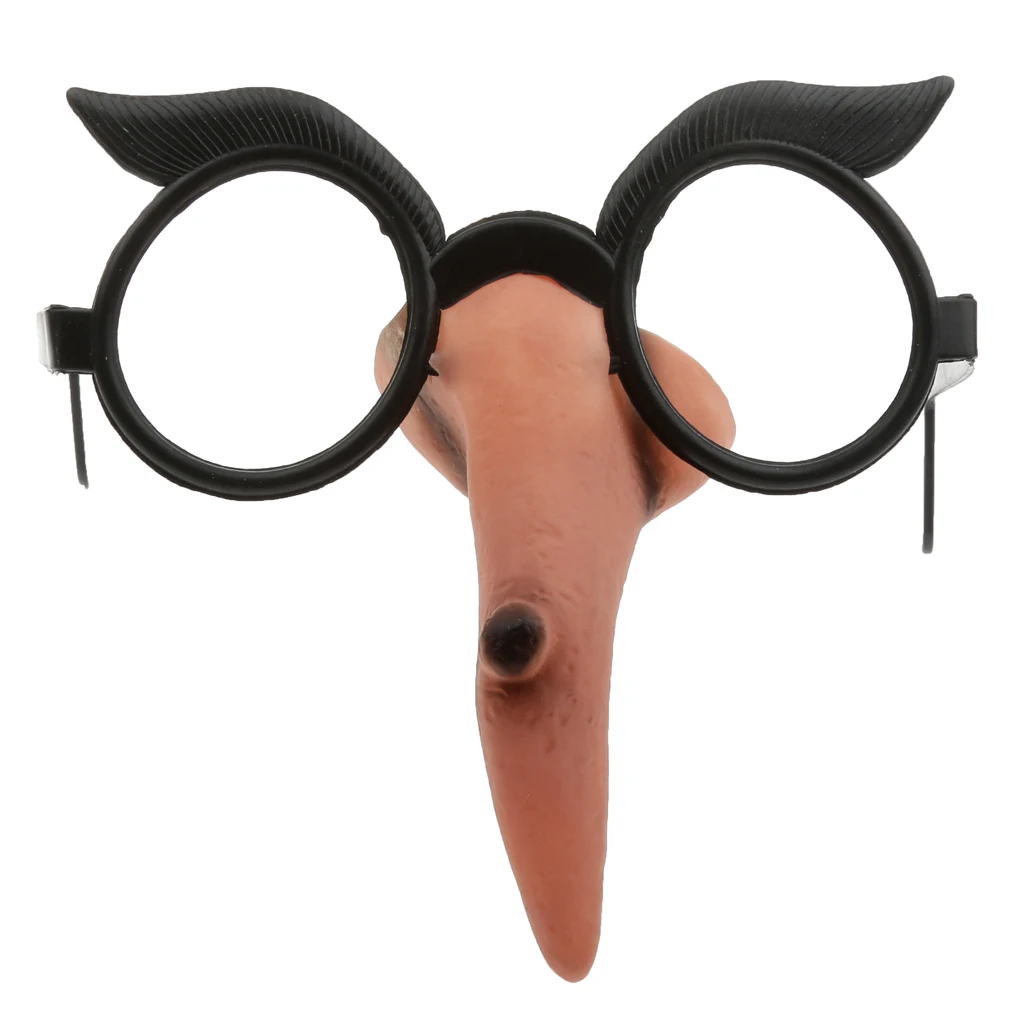 Halloween Adult Witch Nose Glasses Farme Fancy Dress Trick Hens Party Props Decor Kids Adults Toys