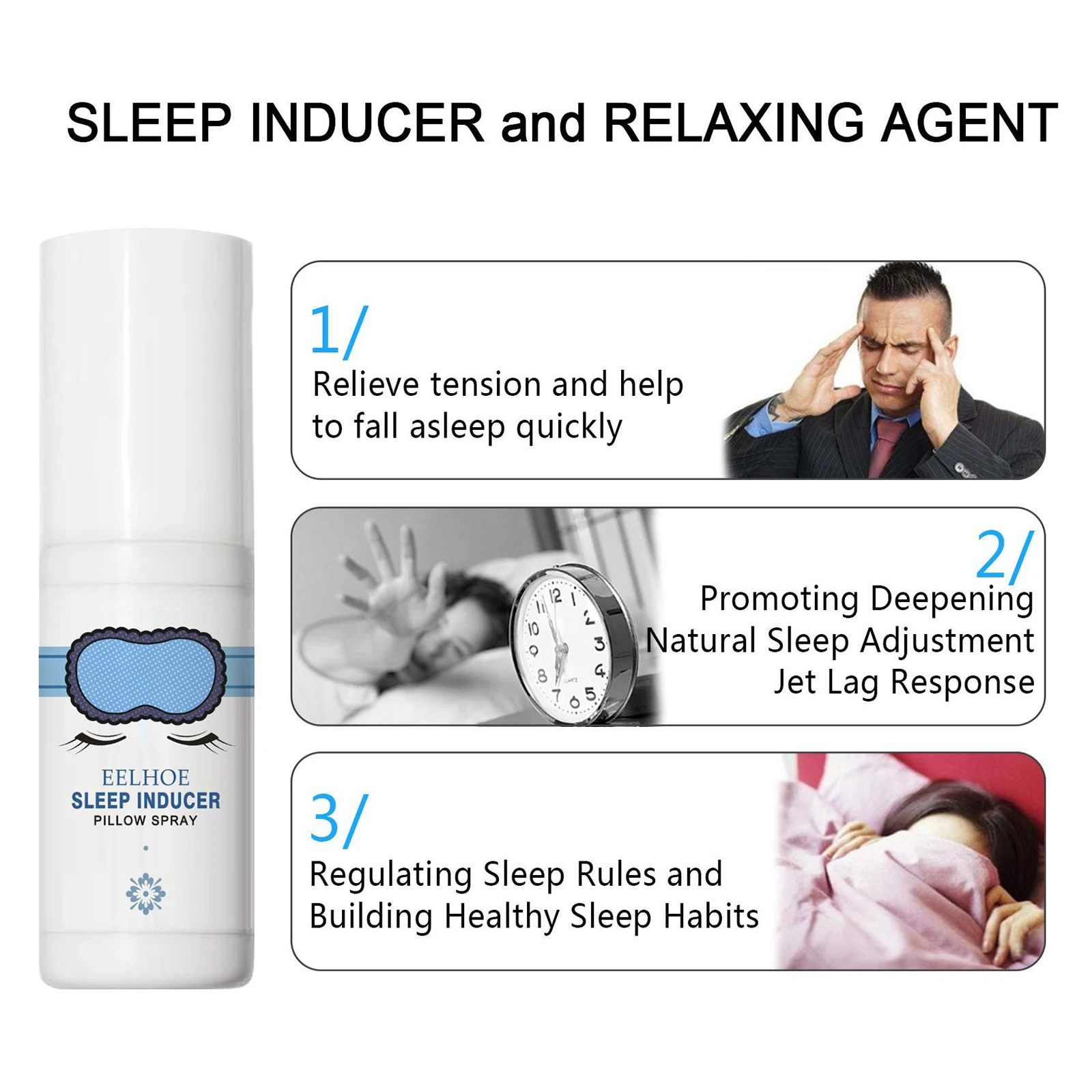 Sleep Pillow Spray Aromatherapy for Face Body Rooms Bedtime Kids & Adults