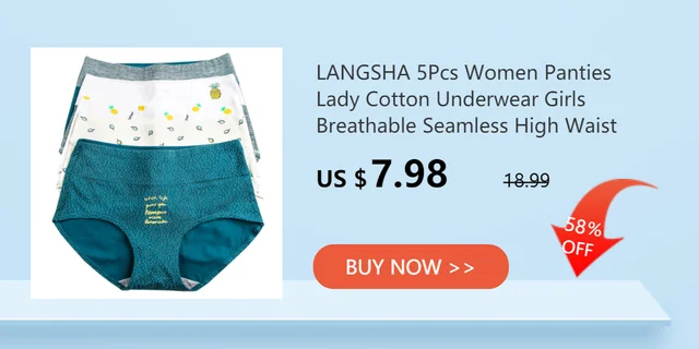 LANGSHA New 5Pcs/Set Panties for Women Briefs Soft Cotton Lovely Bow Girls  Underwear Plus Size XXL Seamless Ladies Underpants - AliExpress