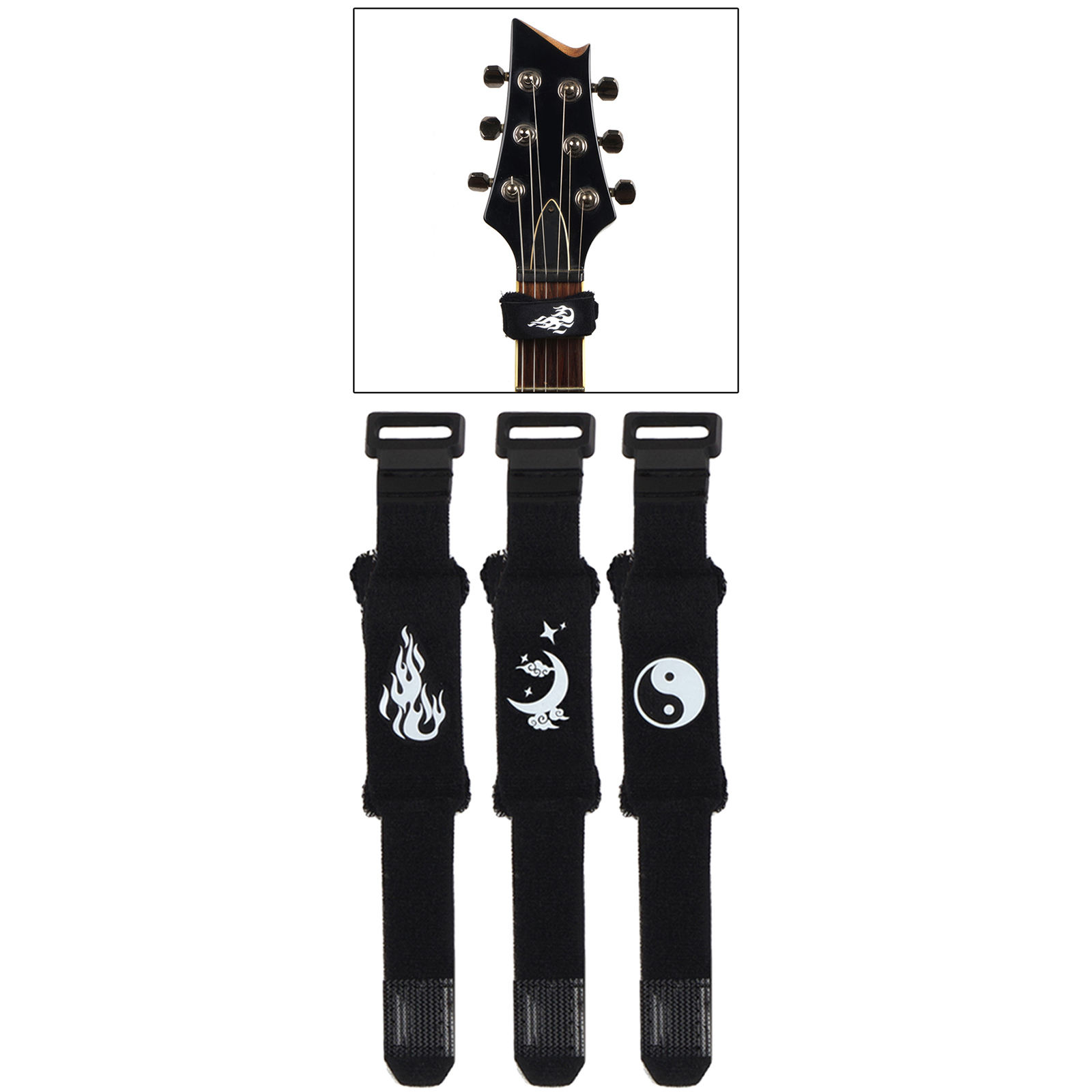 Base Guitar String Mute Dampener Fretboard Muting for 4-String 6-String Acoustic Electric Classic Guitar Accessories