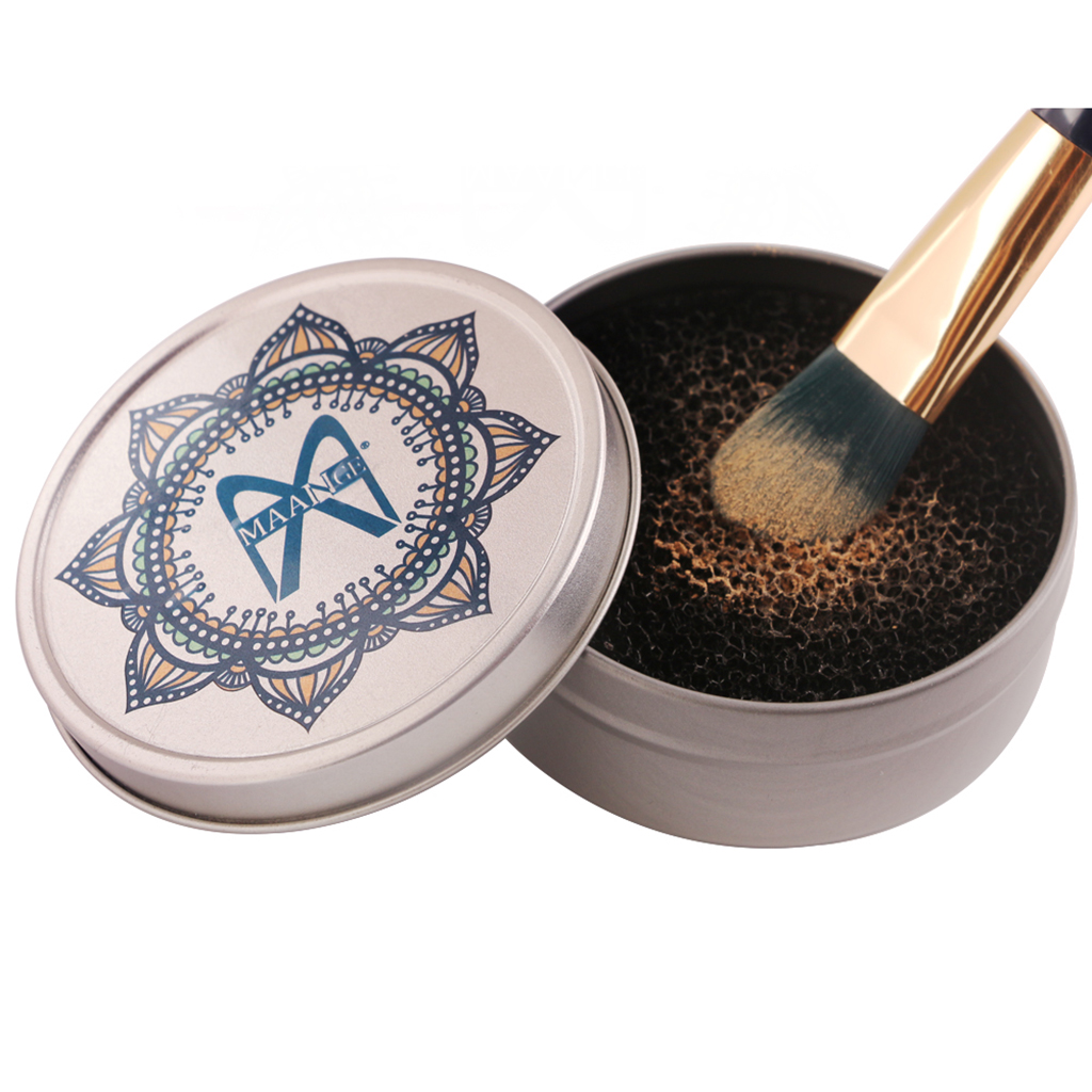 Eye Shadow Sponge Eye Shadow Switch Brush Cleaner Box Color Makeup Remover Dry Box