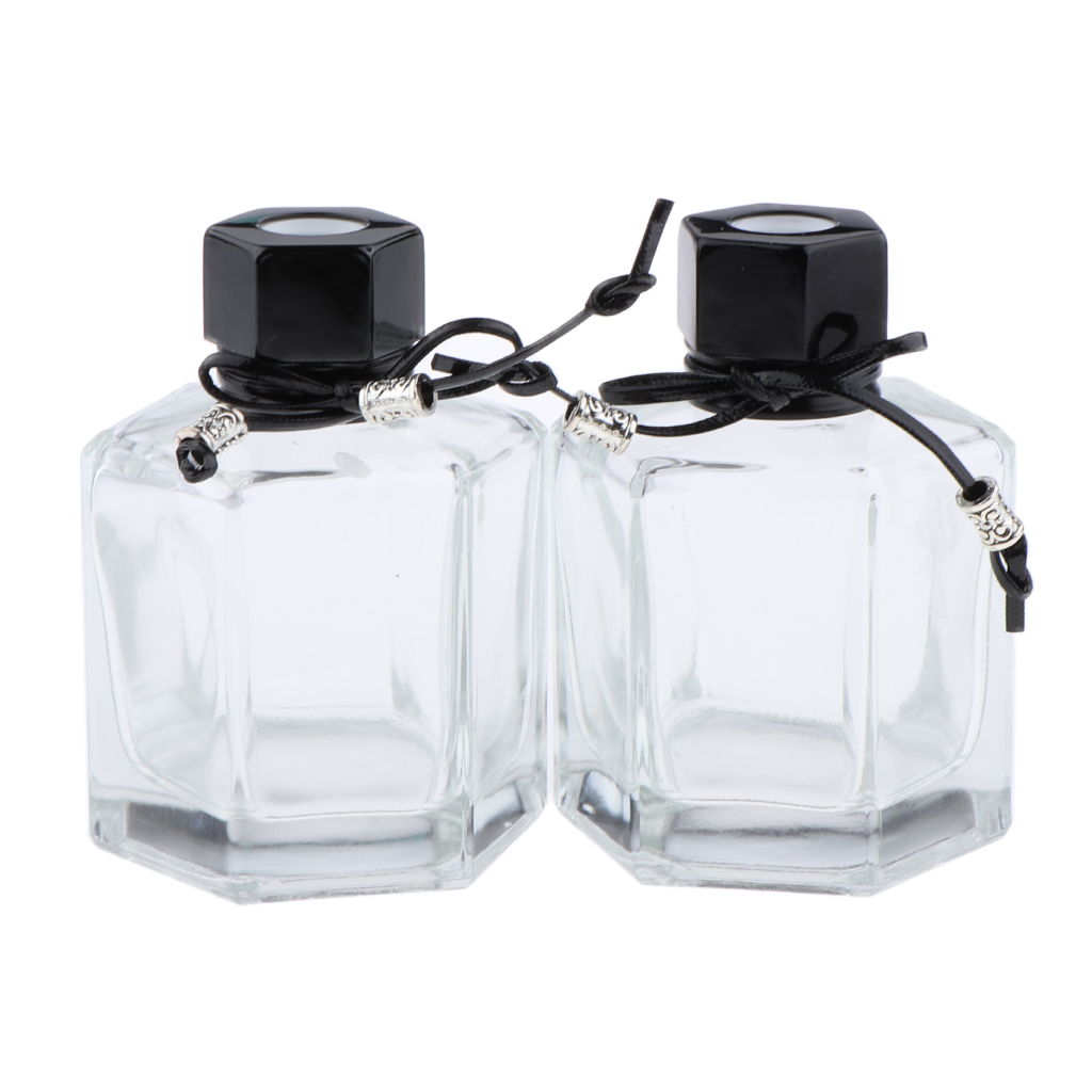 2Pcs 100ml Fragrance Glass Diffuser Bottles for DIY Craft Reed Essential Oil