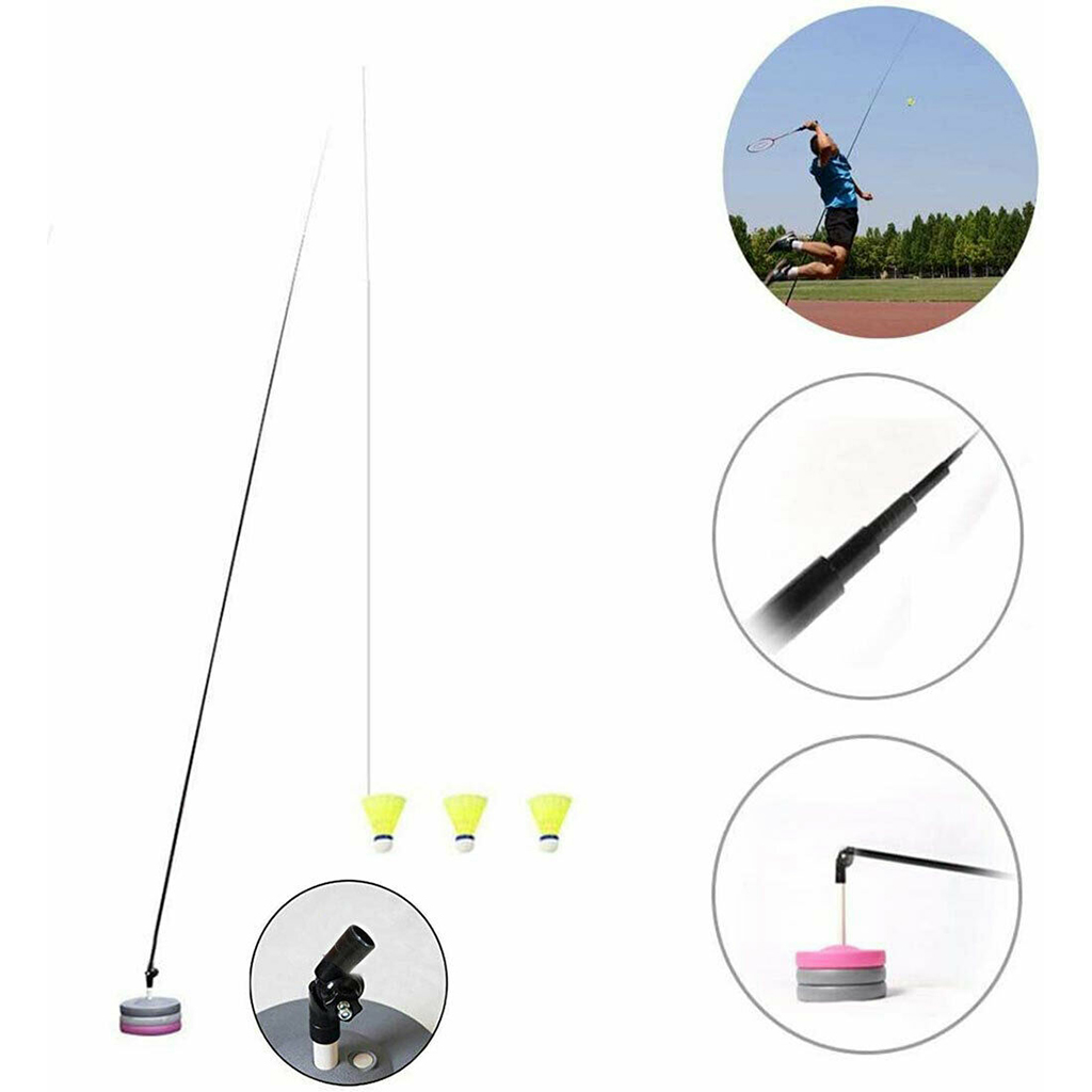 Creative Badminton Training Device Portable Badminton Single Playing Exerciser Rebounding Practice Automatic Practice Equipment