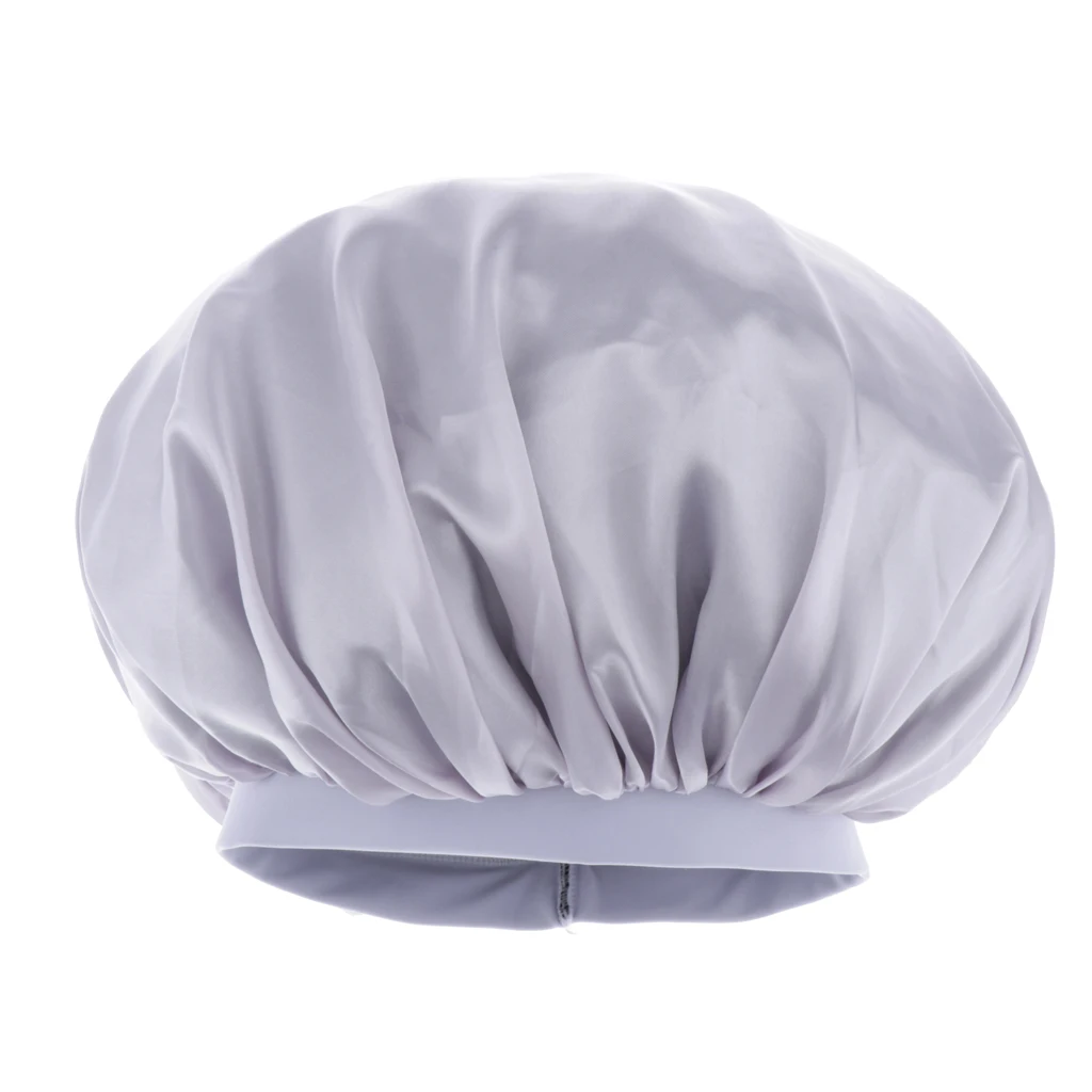 Wide Band Bonnet Night Sleep Cap Sleeping Head Cover Hair Protector for Women