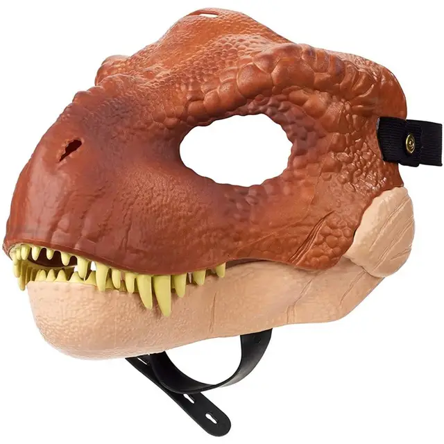 Moving Jaw Dinosaur Decor Mask  Dinosaur Mask Moving Jaw Furry