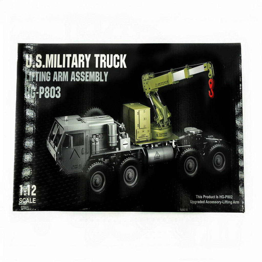 1/12 Crane Lifting Arm Assembly for HG P802 RC US Army Military Truck