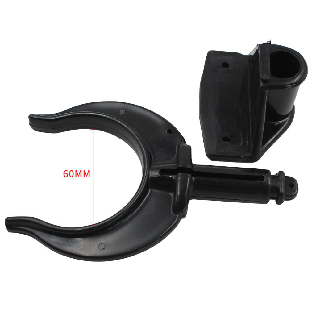 2 Pieces Black Plastic Oar Lock Rowlocks for Boat Marine Kayak Canoe