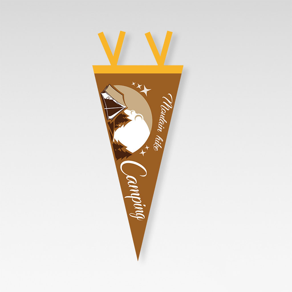 Outdoor Pennant Felt Fabric Banner Hiking Backpacking Picnic Camping Backyard Garland Bunting Flags Holidays Wedding Accent