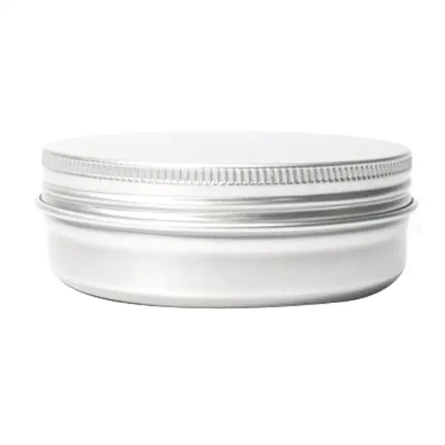 1pcs 8 Sizes Metal Aluminum Round Tin Cans Box Silver Empty Cosmetic Cream  Jar Pot Case Screw Thread Lid Lip Balm Container - Storage Bottles & Jars -  AliExpress