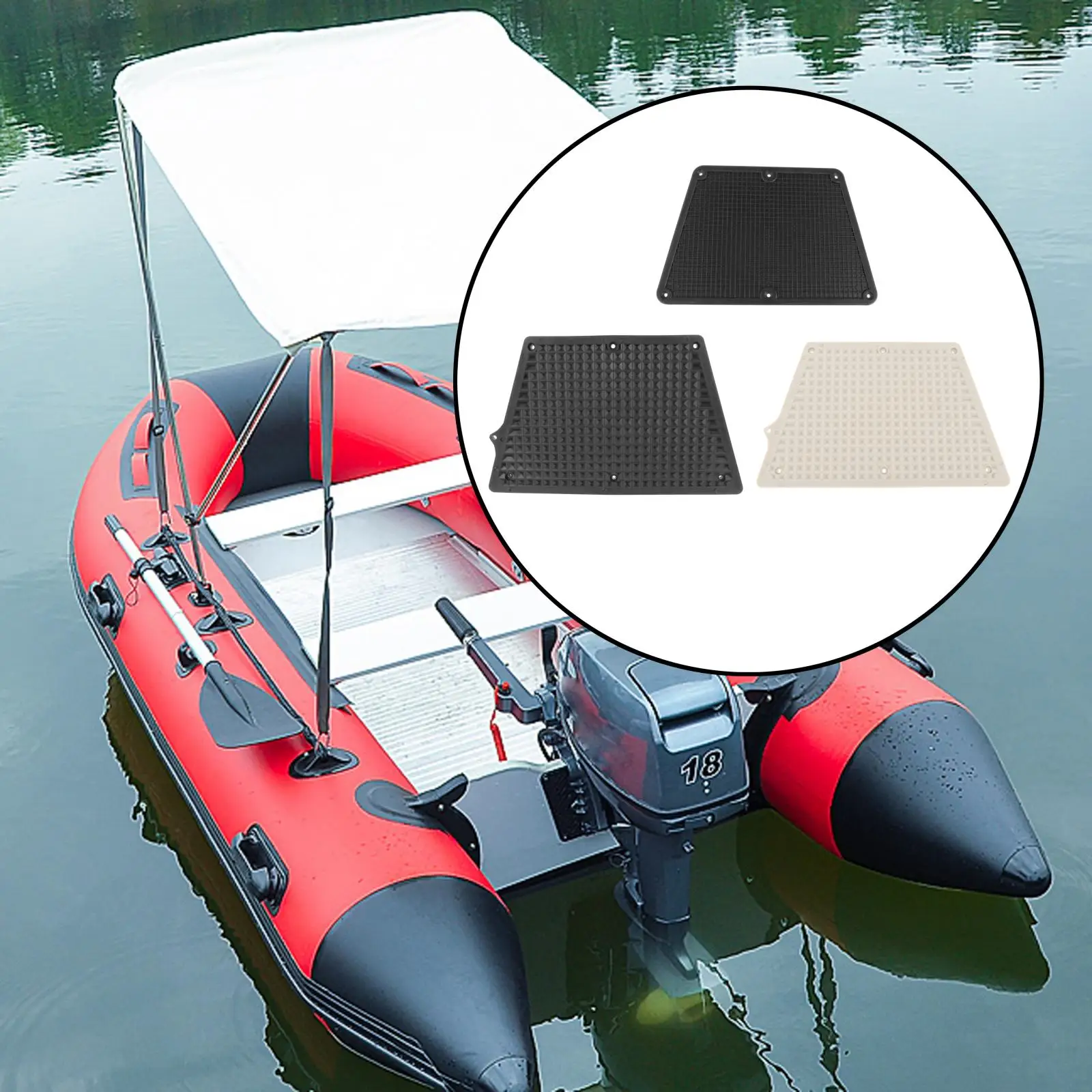 Transom Outboard Plate Pad Plastic for Inflatable Boat Yacht Fishing