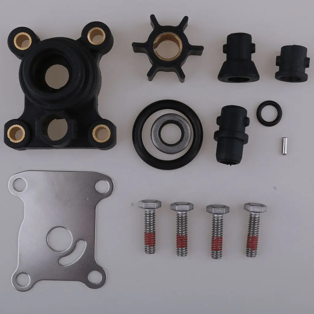 Water Pump Impeller Kit for Johnson Evinrude OMC 9.9, 15 HP Outboard