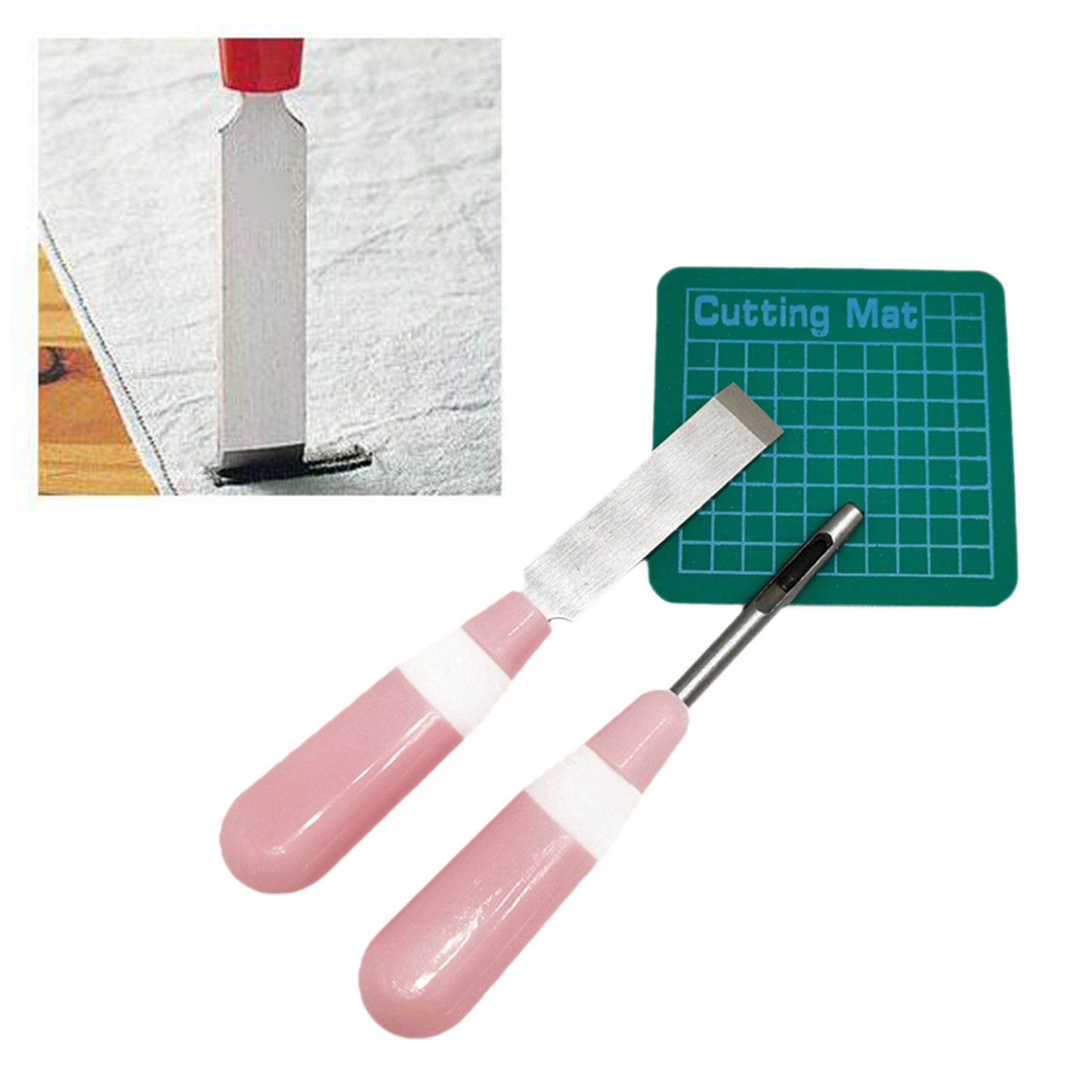 3x Buttonhole Cutter Set Leathercraft Sew Eyehole Keyhole Cutting Punch Tool