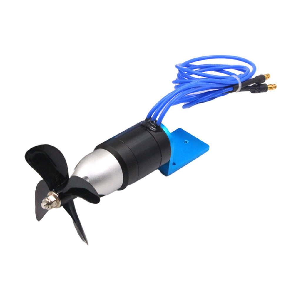 Underwater Thruster 24V Brushless Motor with 4 Propeller for RC Bait Tug Boat Nest Ship Submarine