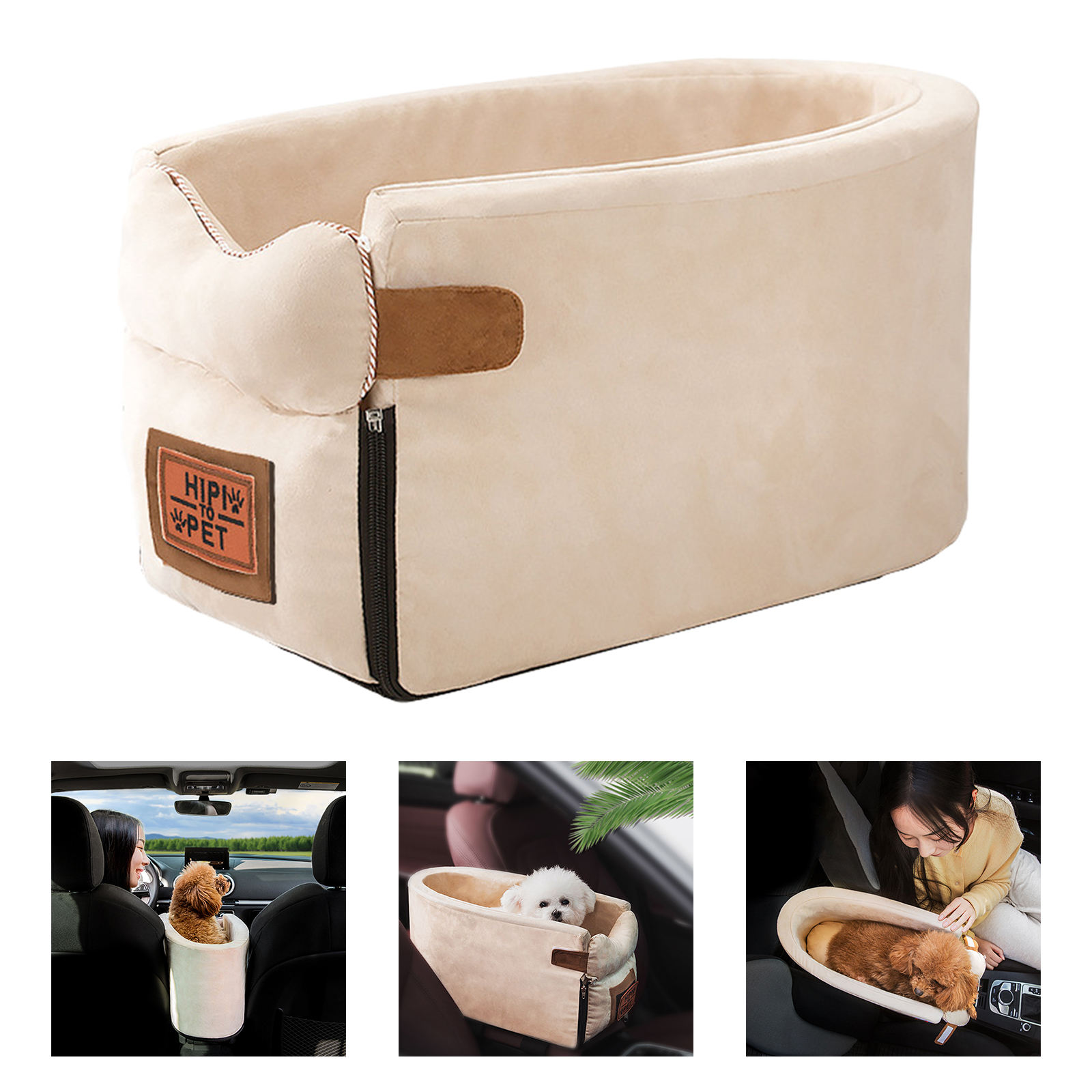 Portable Pet Car Booster Seat Small/Medium Dogs Carrier Puppy Dog Car Seat Safety Chair Basket