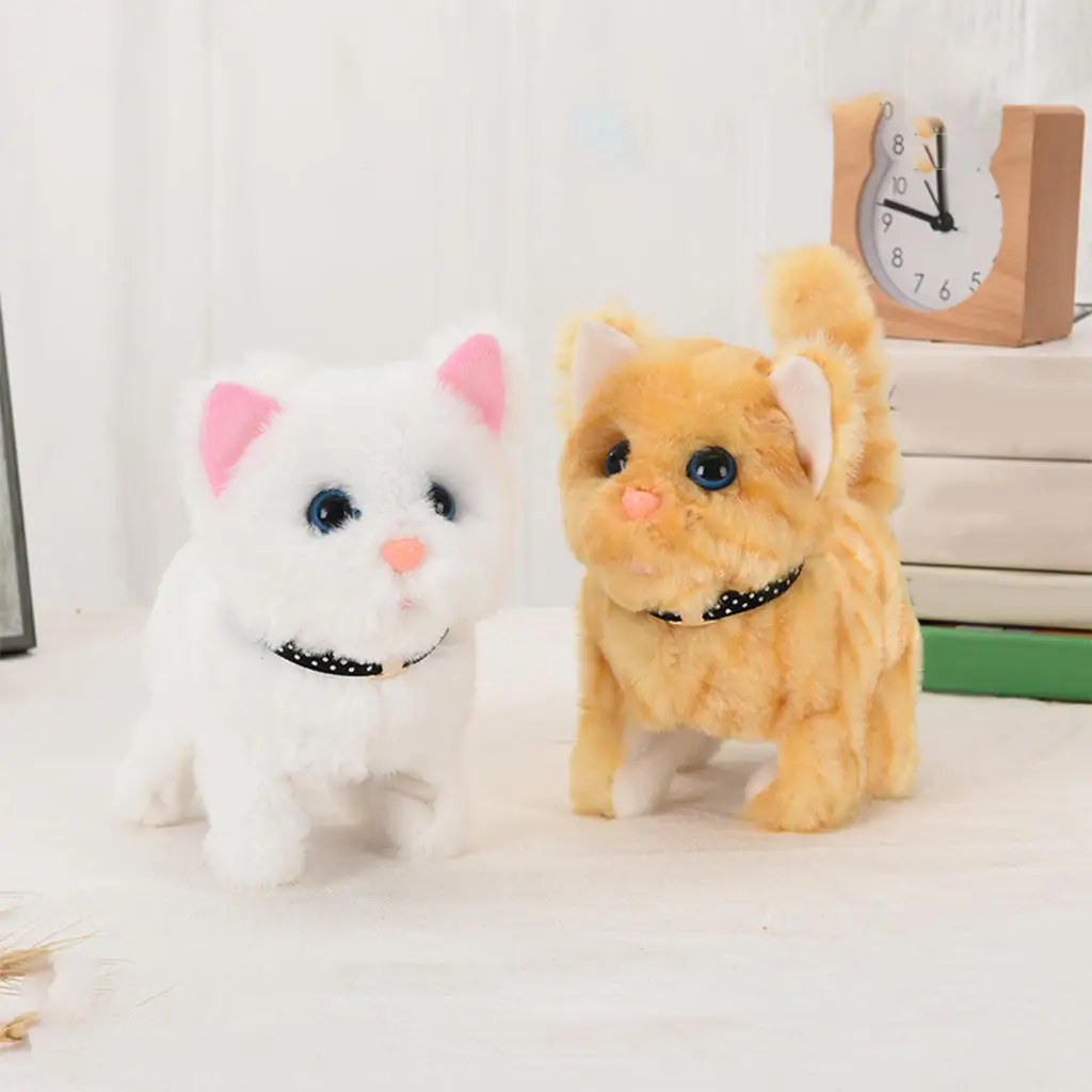 Electronic Cat Toy Educational Simulation Stuffed Animal Robot for Birthday Gifts