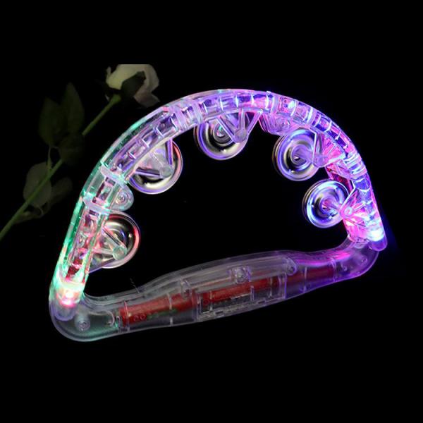 Flashing Tambourines for Kids, LED Noisemakers for Sporting Events Wedding