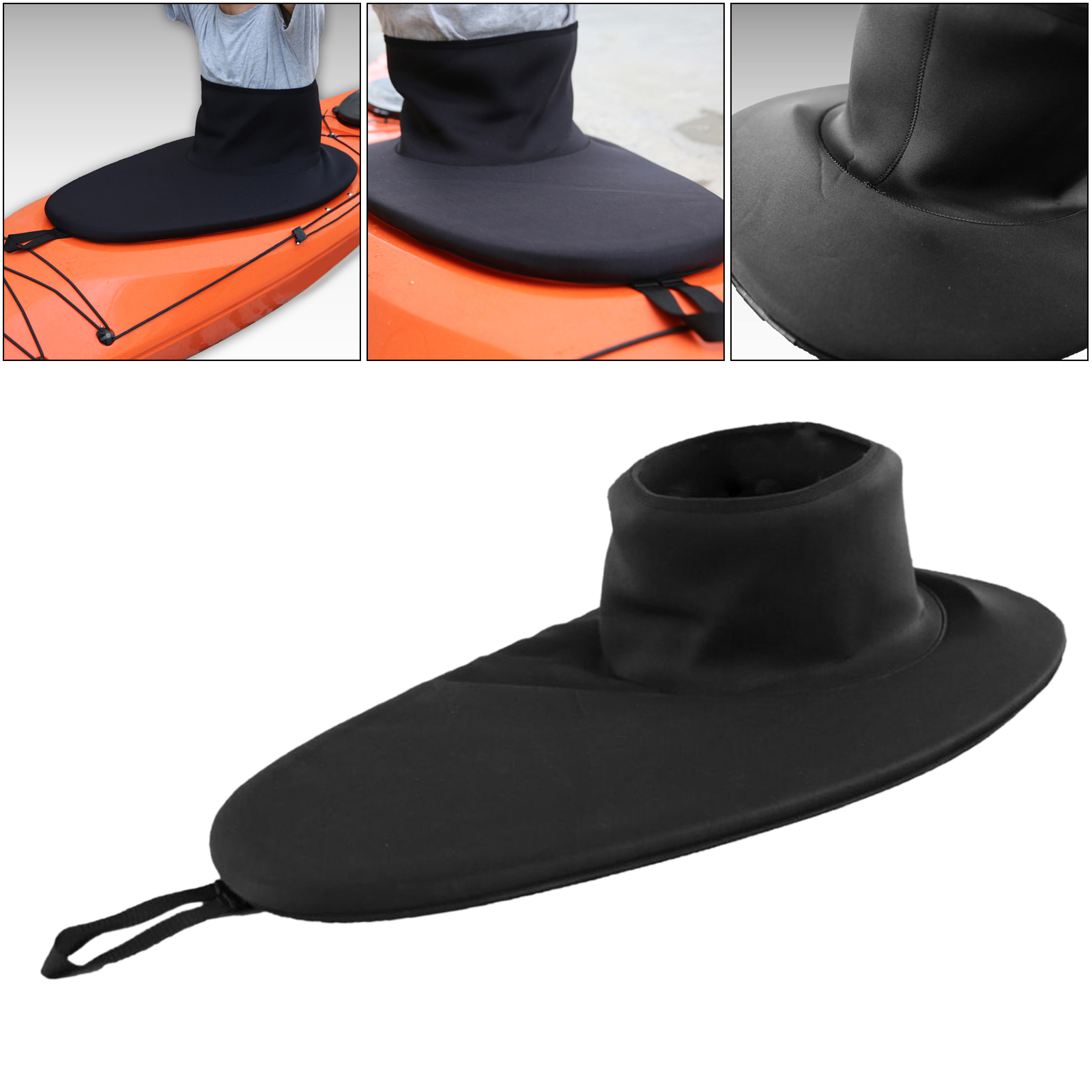 Kayak Hatch Skirt Cover Waterproof Spray Deck SBR Neoprene Fabric For 90x52cm Kayak Hatch Deck Apron Skirt Boat Accessories