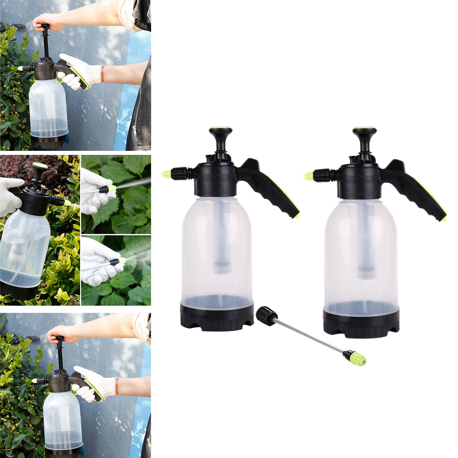 2L Plant Mister Spray Bottle Succulent Watering Bottle Small Plant Sprayer with Top Pump for Indoor Potted Plants