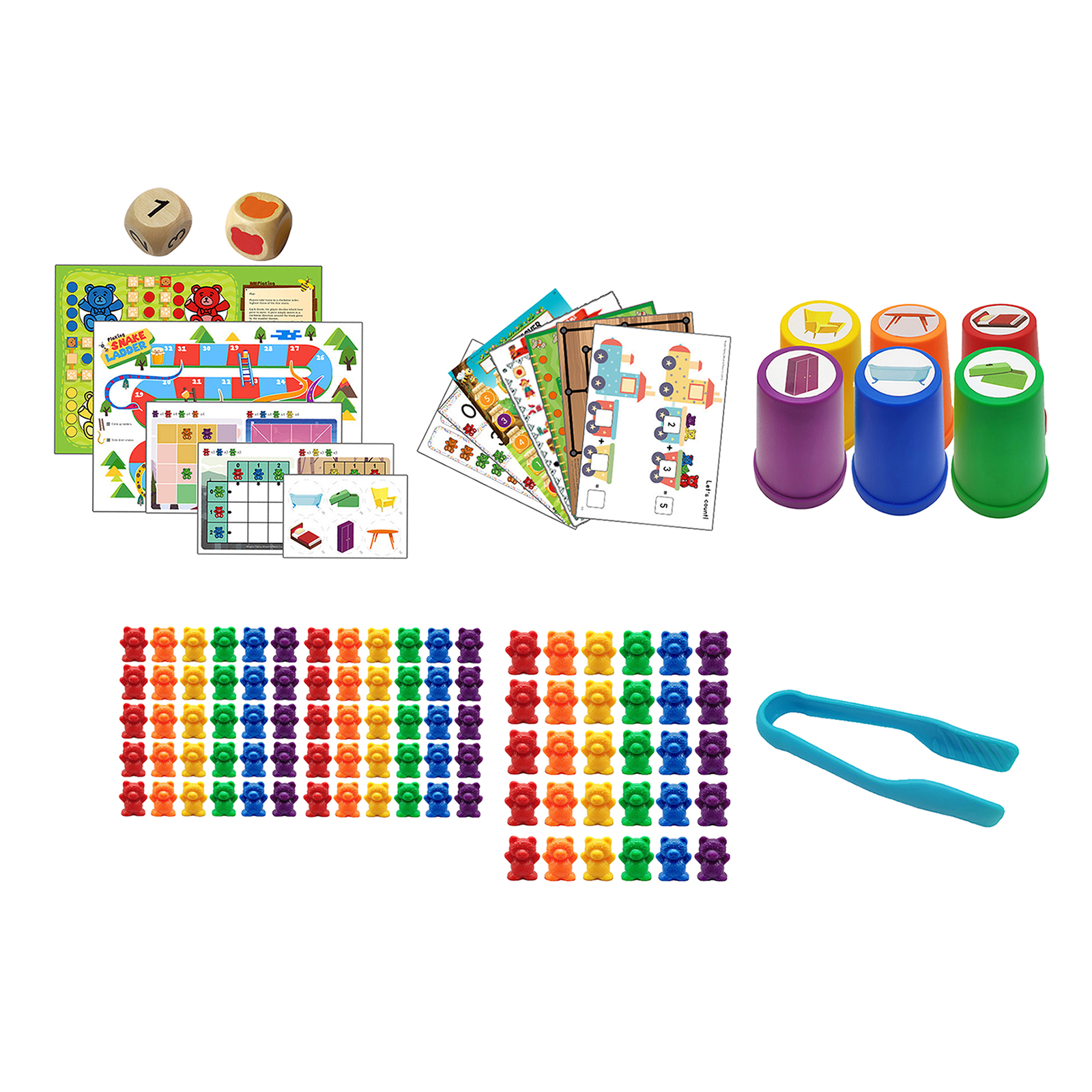 Counting Bears Children Toy Educational Gift Matching Game Home Learning